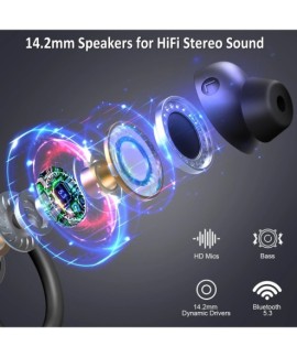 Écouteurs sans fil Bluetooth 5.3