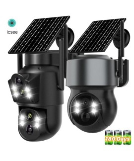 Caméra solaire sans fil 4MP...