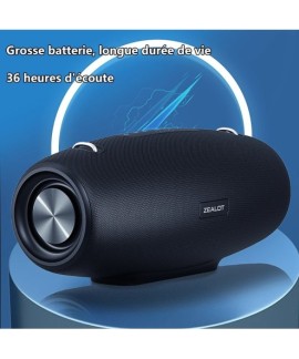 Haut-parleur Bluetooth Zealot S67 portable avec bandoulière