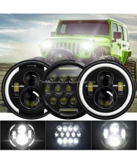 Phare LED 7 Pouces Angel...