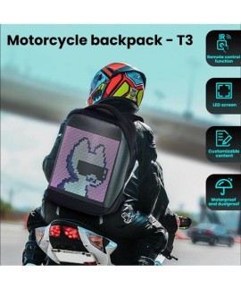 Sac à dos de moto LED avec...