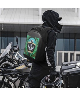 Sac à dos de moto LED avec écran numérique Programmable, sac à dos de cyclisme étanche en plein air, sac à dos de ville dynamiqu