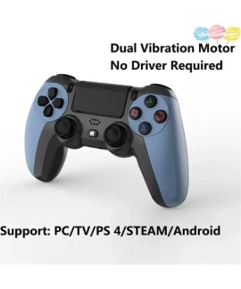 Manette de jeu sans fil Bluetooth pour PS4, joystick, télécommande, contrôleur PS4, compatible avec PS4, Slim, manette, lumière 