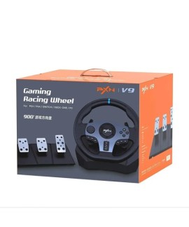 Volant de jeu PXN V9 Gen2/V9 270 ° /900 ° Simulateur de course pour PS4,PS3, PC Windows 7/8/10/11,Xbox One,Xbox Series X/S