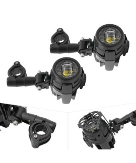 40W moto antibrouillard feux auxiliaires 2 pièces projecteurs LED supplémentaires 6000K antibrouillard phares supplémentaires 18