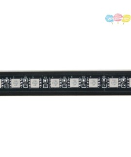 Bande lumineuse stroboscopique pour voiture avec télécommande, lampe de filet intermédiaire automobile, 48LED RVB, 48SMD, Knight