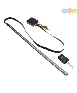 Bande lumineuse stroboscopique pour voiture avec télécommande, lampe de filet intermédiaire automobile, 48LED RVB, 48SMD, Knight