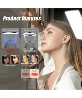 Lampe LED pour vidéoconférence, photographie et streaming avec Trépied