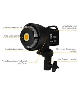 Kit d'éclairage LED professionnel avec boîte à lumière