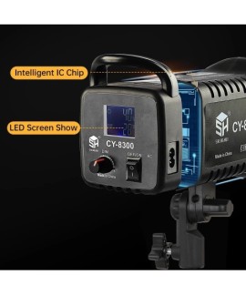 Kit d'éclairage LED professionnel avec boîte à lumière