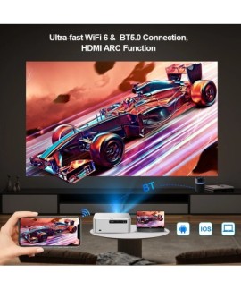 PROGAGA Full HD 1080P projecteur 4k PG610W Android WiFi mise au point automatique PG610 projecteur Portable PK DLP Home cinéma f